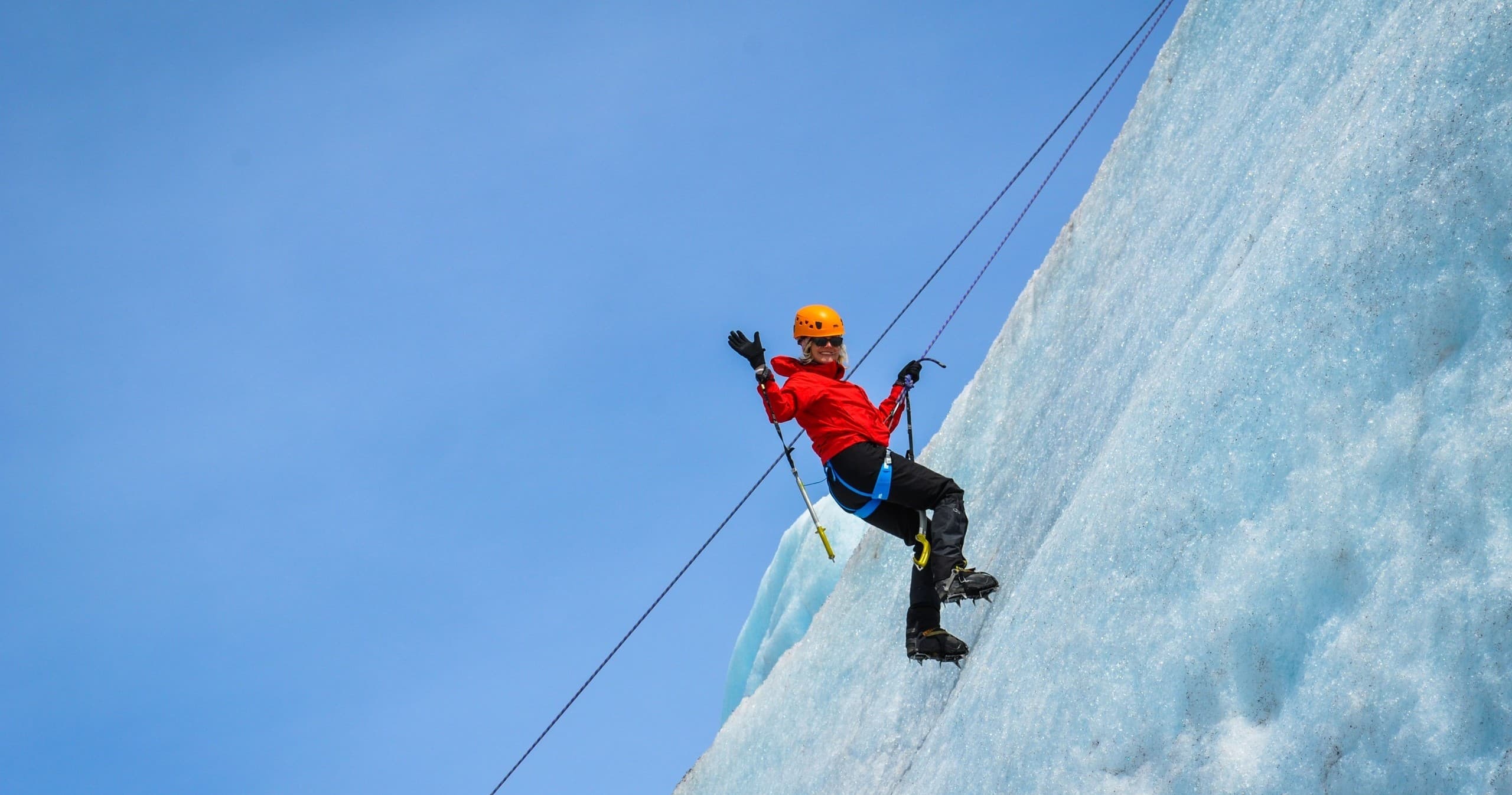 Helicopter Glacier Ice Climbing Tour
